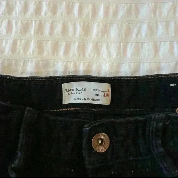 Zara kids corduroy black pants size 9 - D - Picture 6 of 6